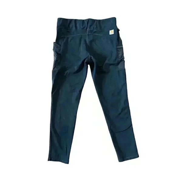 Carhartt Women's M High-Rise Utility Leggings Pockets Durable Activewear Blue - Picture 2 of 8